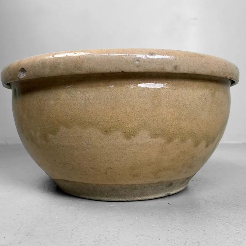 Outlet Pamono Meiji Earthenware Mingei Bowl, Japan, 1890s