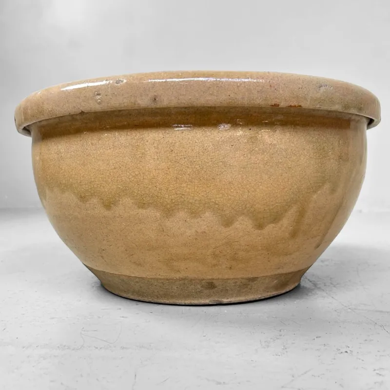 Outlet Pamono Meiji Earthenware Mingei Bowl, Japan, 1890s