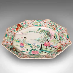 Pamono Meiji Era Victorian Ceramic Serving Plate, Japan, 1890s> Serving Dishes