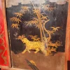 Pamono Meiji Screen with Lacquer Panels, Japan, Late 19th Century> Room Dividers & Screens