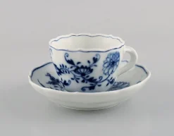 Hot Pamono Meissen Blue Porcelain Coffee Service, 1890s, Set of 5