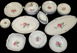 Pamono Meissen Porcelain Plates, 1930s, Set of 30> Serving Dishes