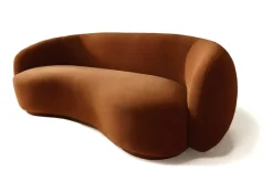 Pamono Melancholy Sofa in Brown Velvet from Moanne><noscript><img width=