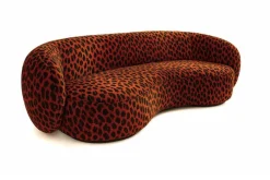 Outlet Pamono Melancolía Sofa in Leopard Furry Velvet by Moanne