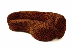 Outlet Pamono Melancolía Sofa in Leopard Furry Velvet by Moanne