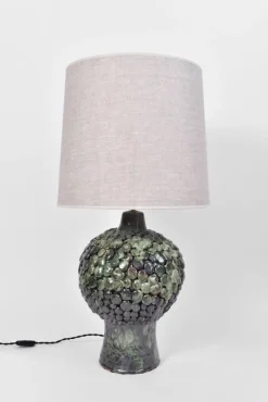 Pamono Melides Green and Black Lamp by Barracuda Interiors> Table Lamps