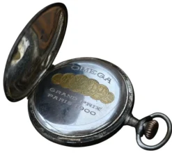 Pamono Mens Pocket Watch in Silver from Omega> Watches