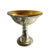 Best Pamono Mercurized and Gilded Blown Glass Bowl with Acid-Etched Floral Decoration, Late 19th Century