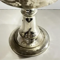 Best Pamono Mercurized and Gilded Blown Glass Bowl with Acid-Etched Floral Decoration, Late 19th Century