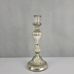 Pamono Mercury Glass Candleholder, 19th Century