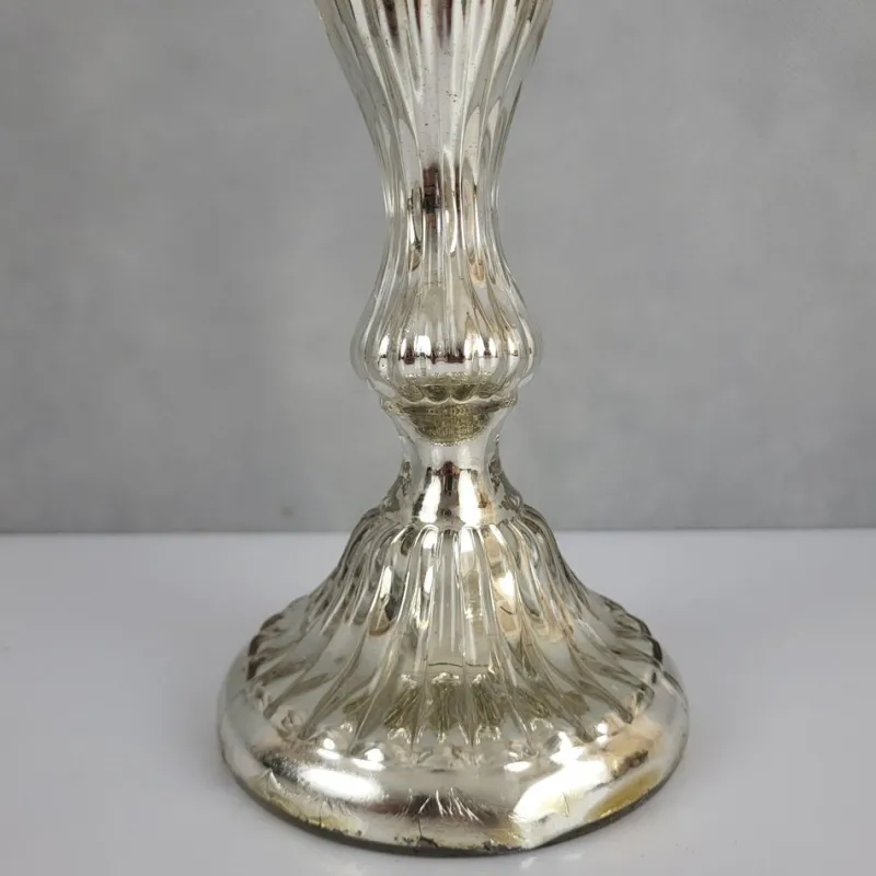 Pamono Mercury Glass Candleholder, 19th Century