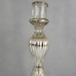 Pamono Mercury Glass Candleholder, 19th Century