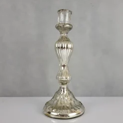 Pamono Mercury Glass Candleholder, 19th Century