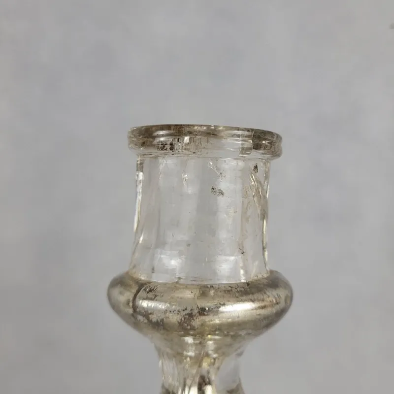 Pamono Mercury Glass Candleholder, 19th Century