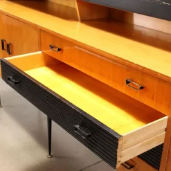 Pamono Metal & Brass Mobile Sideboard, 1960s><noscript><img width=