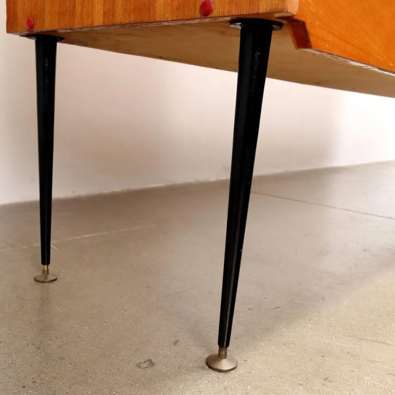 Pamono Metal & Brass Mobile Sideboard, 1960s> Sideboards & Buffets