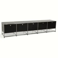 Online Pamono Metal and Chrome Sideboard from USM Haller