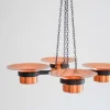 Pamono Metal and Copper Candleholder Pendant by Carl Thore, 1975> Candleholders