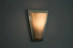 Best Pamono Metal and Opaline Glass Wall Lamp from Glashütte Limburg, 1960s