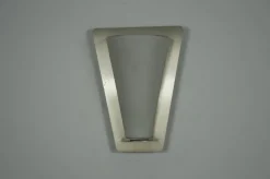 Best Pamono Metal and Opaline Glass Wall Lamp from Glashütte Limburg, 1960s