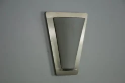 Best Pamono Metal and Opaline Glass Wall Lamp from Glashütte Limburg, 1960s