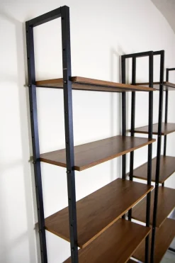 Best Pamono Metal and Teak Bookcases, 1960s, Set of 2