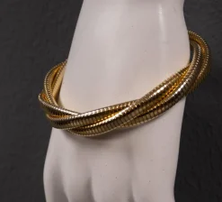Hot Pamono Metal Cuff Bracelet, 1980s
