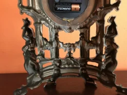Pamono Metal Fireplace Wall Clock, 1970s><noscript><img width=