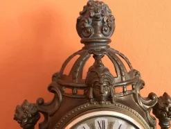 Pamono Metal Fireplace Wall Clock, 1970s><noscript><img width=