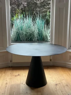 Pamono Metal Round Dining Table by AM.PM, 2010s><noscript><img width=