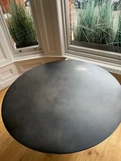 Pamono Metal Round Dining Table by AM.PM, 2010s><noscript><img width=