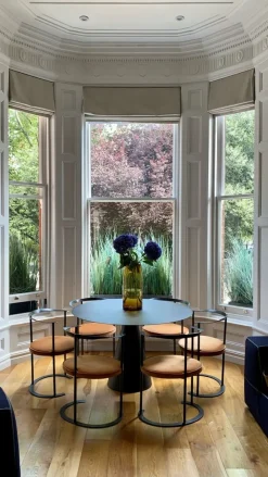 Pamono Metal Round Dining Table by AM.PM, 2010s><noscript><img width=