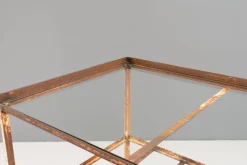 Pamono Metal Table with Glass Top, 1930s><noscript><img width=