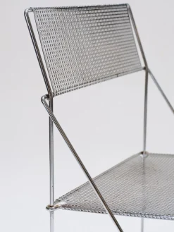 Pamono Metal X-Lines Chair attributed to Niels Jørgen Haugesen, 1970s><noscript><img width=