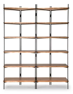 Clearance Pamono Metal-Wood Wall Unit by Francomario, 2018