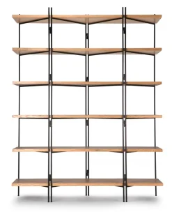 Clearance Pamono Metal-Wood Wall Unit by Francomario, 2018