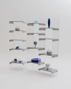 Pamono Methacrylate Shelving Unit by Michael Dumas for Roche Bobois, 1970s, Set of 2> Shelves & Wall Units