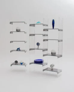 Pamono Methacrylate Shelving Unit by Michael Dumas for Roche Bobois, 1970s, Set of 2><noscript><img width=