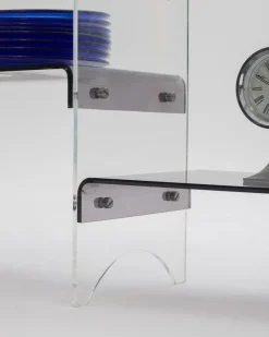 Pamono Methacrylate Shelving Unit by Michael Dumas for Roche Bobois, 1970s, Set of 2><noscript><img width=