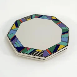 Pamono Metropol Cheese Plates by Barbara Brenner for Rosenthal, 1990s, Set of 2><noscript><img width=