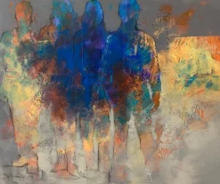 Hot Pamono Michal Bajsarowicz, The People, Acrylic on Canvas, 2023