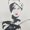 Pamono Michel Canetti, Woman with Red Lipstick, 1980s, Screen Print> Posters