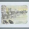 Pamono Michelangelo Cupisti, The Tiber, Rome, Mixed Media, 1990s> Work On Paper