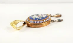 Pamono Micromosaic Photo Holder Locket Pendant with Birds><noscript><img width=