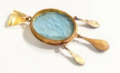 Pamono Micromosaic Photo Holder Locket Pendant with Birds><noscript><img width=