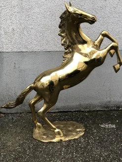 Pamono Mid Century Brass Horse, Italy, 1950s> Mid-Century