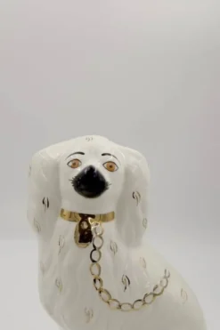 Pamono Mid Century Staffordshire Ceramic Spaniel Mantle Dogs from Beswick England, 1960s, Set of 2><noscript><img width=