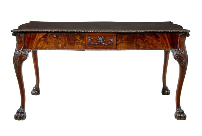Online Pamono Mid 19th Century Chippendale English Partners Desk, 1860s