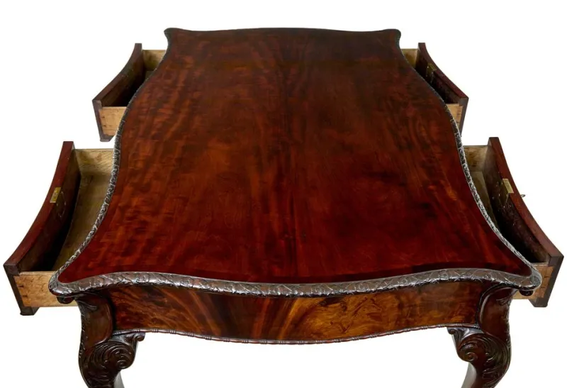 Online Pamono Mid 19th Century Chippendale English Partners Desk, 1860s