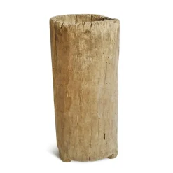 Pamono Mid 20th Century Naga Wood Trunk Pot><noscript><img width=